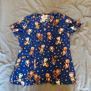 Christmas Cats scrub top size xs/s